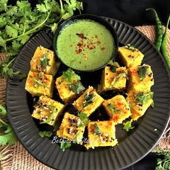 A picture of Foxtail Millet Dhokla.