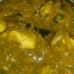 A picture of Paneer mix daal.