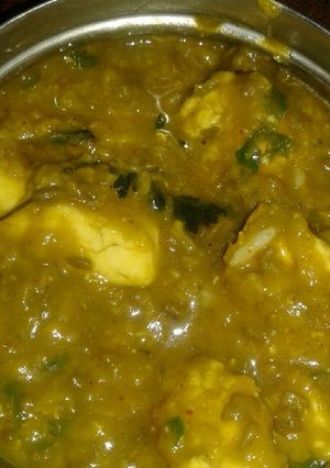 A picture of Paneer mix daal.