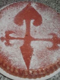 Una foto de Tarta santiago