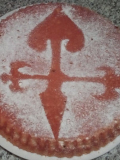 Una foto de Tarta santiago