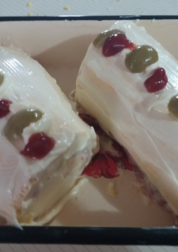 Una foto de Pionono casero con relleno salado