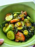 Salad Okra Wakame Timun dan Tomat Saus Mustard