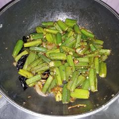 Bhendi masala simple and quick A picture of Bhendi masala simple and quick.