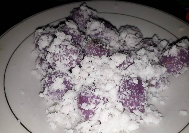 resep cara buat Klepon Ungu