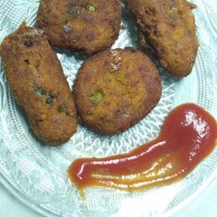 Leftover sabzi cutlet A picture of Leftover sabzi cutlet.