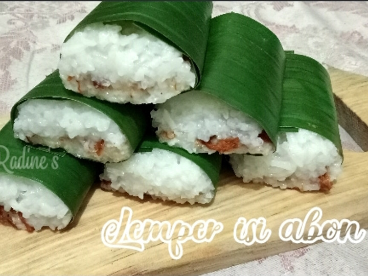 Cara Bikin Lemper isi abon ayam Irit Untuk Jualan