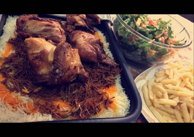 رز ودجاج بحمسة الشعيريه