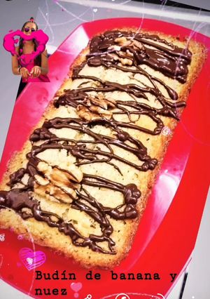 Una foto de Budín de banana y nuez