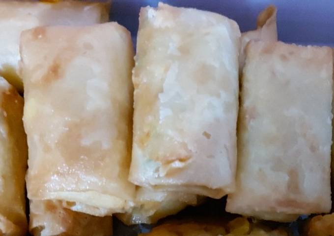 Resep Lumpia telur sayuran murah meriah yang Sempurna