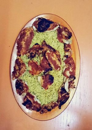 صورة لوصفة أرز بالكركم ودجاج مشوي 😇