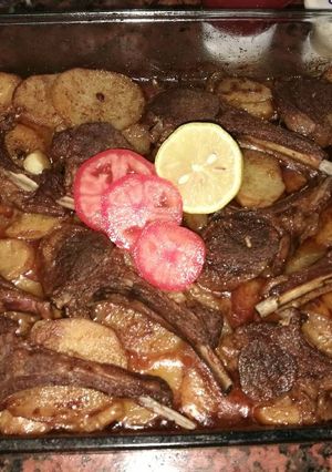 صورة لوصفة ريش لحم عطريقة ميوووش المبدعة👌😍الطعم لذيييذ