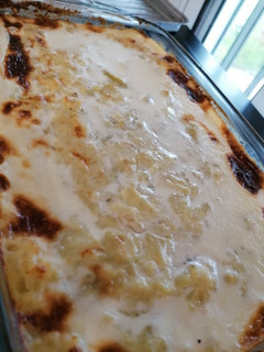 Una foto de Bacalao a la nata