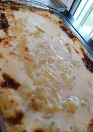 Una foto de Bacalao a la nata