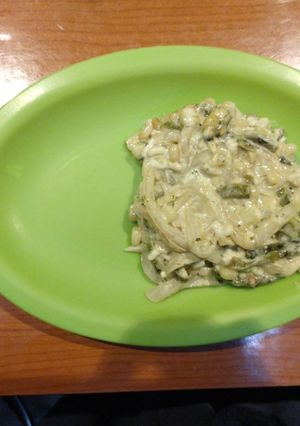 Una foto de Rajas con crema