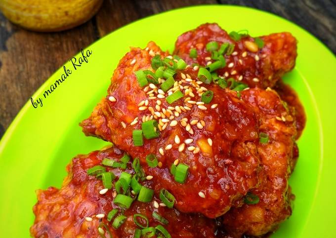 Ayam goreng saus gojuchang