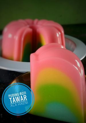 Foto resep 🌈Puding Roti Tawar Pelangi🌈