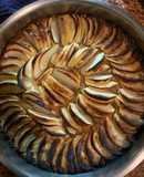 PASTEL DE MANZANAS VERDES sin gluten, con masa de nueces