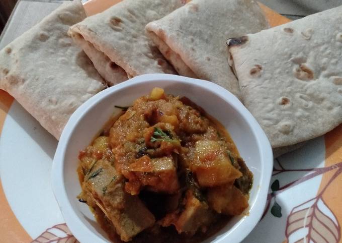 रोटी,सब्जी (roti, sabzi recipe in hindi) रेसिपी बनाने की विधि in Hindi by सुशीलाम३०७जीमेल.कॉम - Cookpad