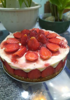 Foto resep Strawberry cheesecake