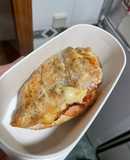 Pechuga de pollo rellena de pavo y queso