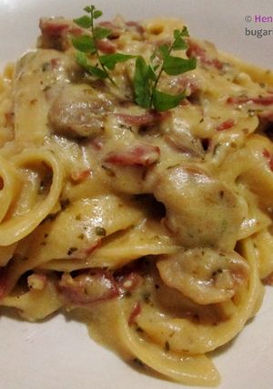 Foto resep Fettuccini Carbonara