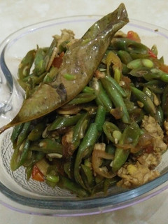 Foto resep Oseng buncis dan orak arik telur