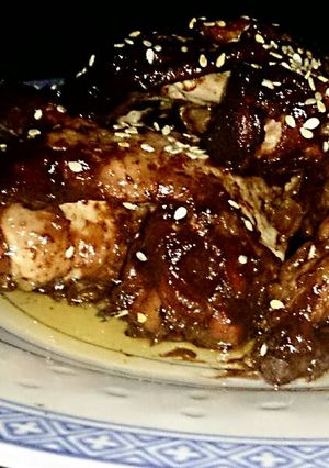 A picture of Tex's Hoi Sin & Cola BBQ Chicken Wings 🍗🍒🍶.