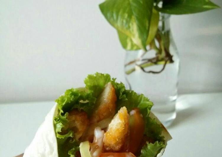 Chicken nugget kebab