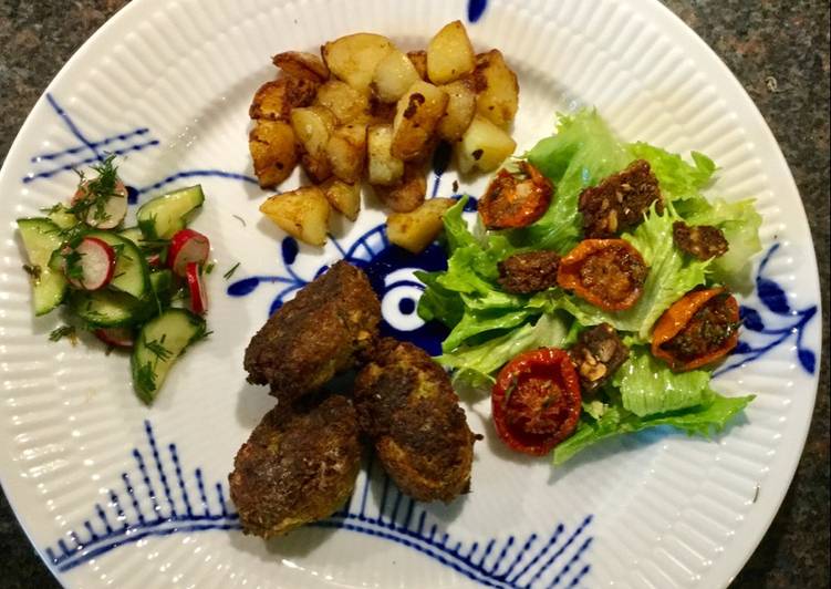 Grønne fiskefrikadeller