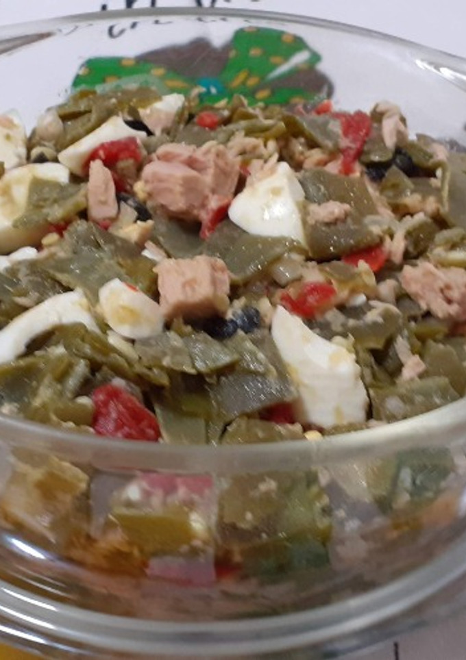Una foto de Ensalada de judias verdes