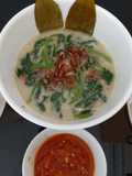 Sayur bobor bayam bumbu teri