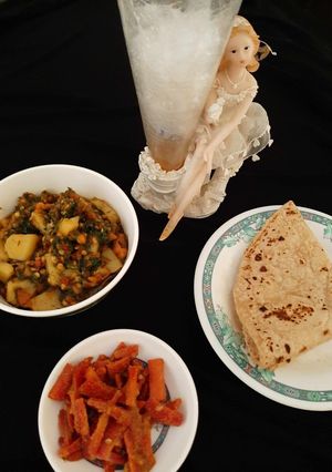 A picture of Aloo soya ki baji.