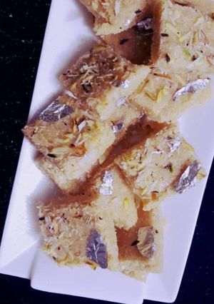 A picture of Satora (soji ka tukri halwa).