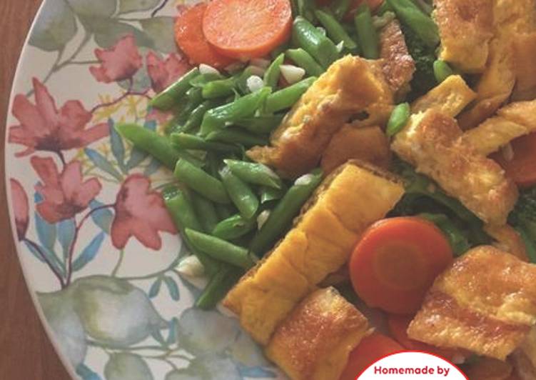 Resep (Diet) Tumis buncis wortel brokoli telor gampang #homemadebylita Anti Gagal