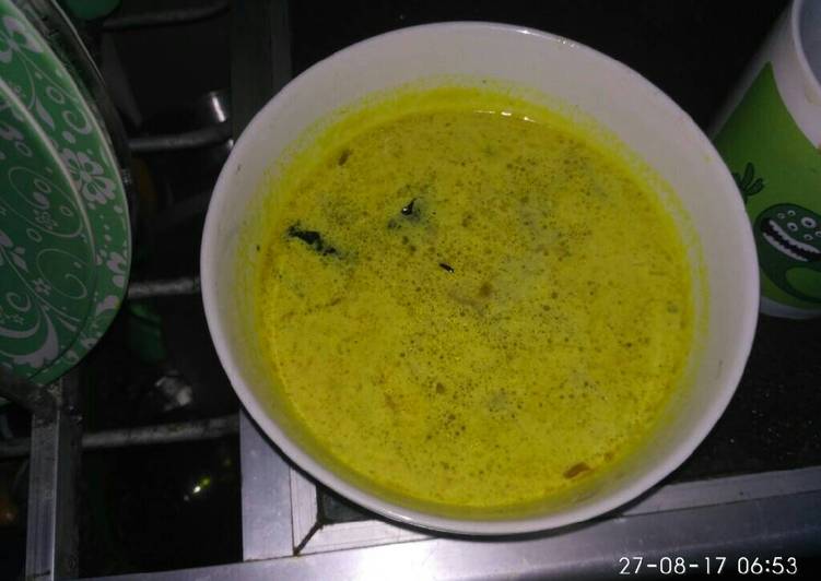 Langkah meracik Lodeh labu siam+kikil, Lezat