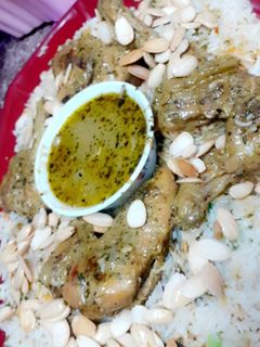 صورة لوصفة دجاج باللبن والزعتر