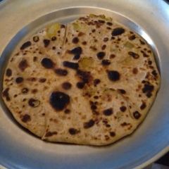 Aloo paratha A picture of Aloo paratha.