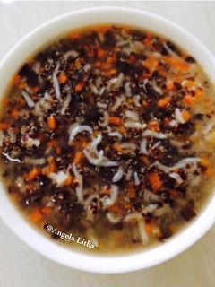 Foto resep Bubur nasi Quinoa dan teri nasi