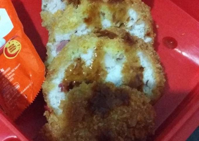 Chiken Cordon Bleu "daging ayam cincang"