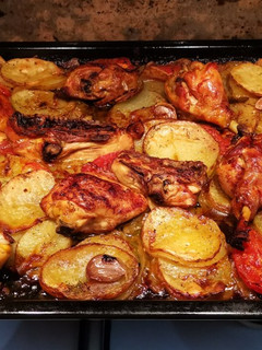 Una foto de Tartera de pollo al horno