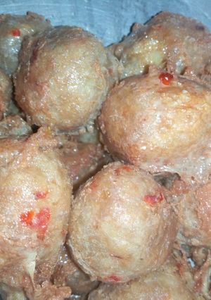 A picture of Yam balls.