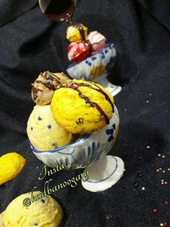 عکسی از دستور شیرینی به شکل بستنی 🍨