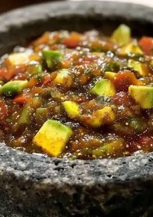 Una foto de Salsa roja de molcajete