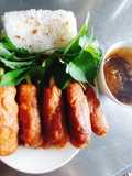 Grilled Vegan Skewers with Banh Hoi Noodles