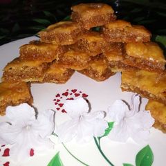 A picture of Middle Eastern baklava recipe.