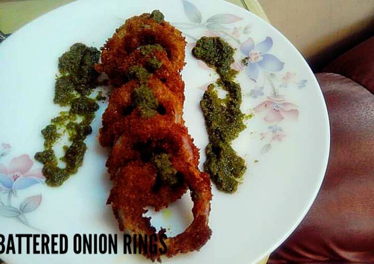 Buttermilk batter onion rings