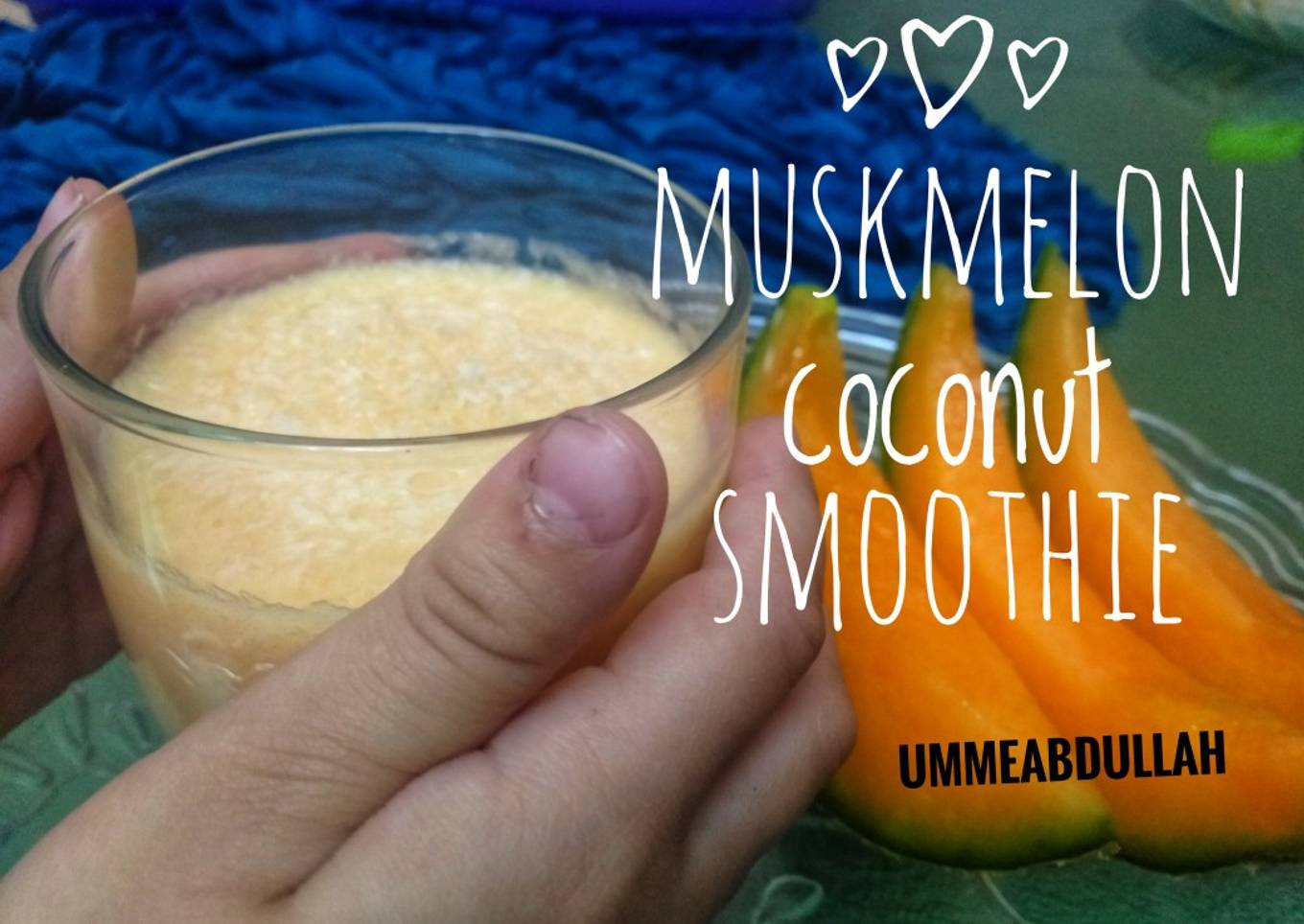 Muskmelon Coconut smoothie