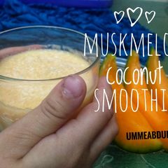 A picture of Muskmelon Coconut smoothie.