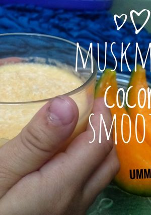 A picture of Muskmelon Coconut smoothie.